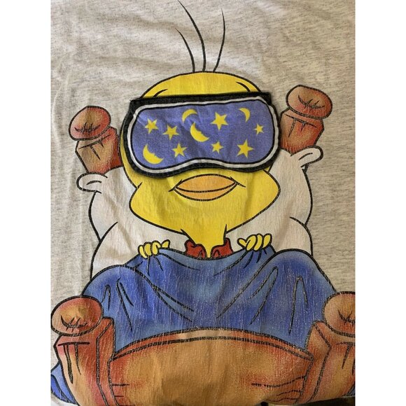 Vtg Tweety Bird T ShIrt Wights Out 1999 Looney Tunes Warner Bros Sz XL OSFM Rare - Picture 8 of 11